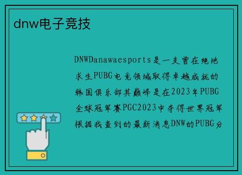dnw电子竞技